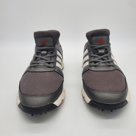 Adidas Tech Response Iron Lace Up Golf Shoes Men\'s Size 9 Gray White F33551